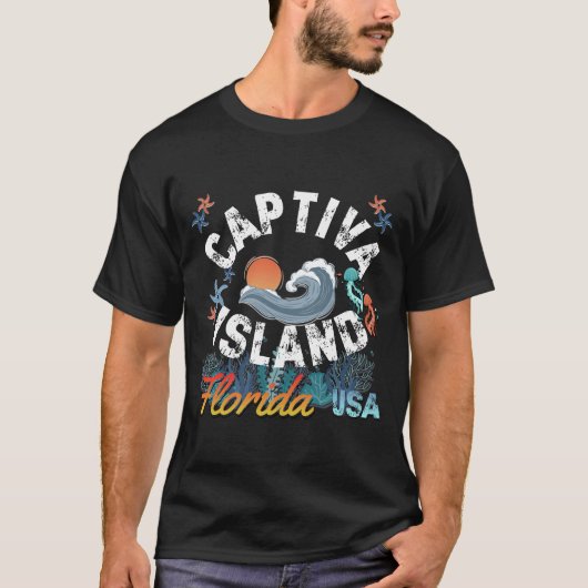 T-shirt Île Captiva, Floride (Devant)