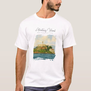 T-shirt Île d'Alcatraz – Monument de voyage de San Francis