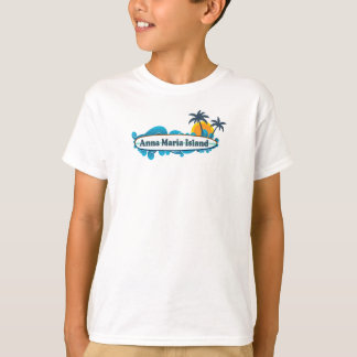 T-shirt Île d'Anna Maria - conception de surf