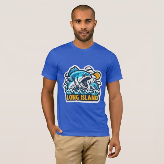 T-SHIRT ÎLE DE BLUEFISH-LONG 2 (Devant entier)