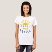 T-shirt Ile de Chios, Grèce - Sunshine Femmes (Devant entier)