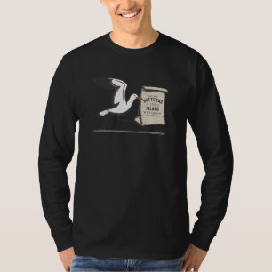 T-shirt Île de Hatteras Nc déjeuner de mouette vacances d'