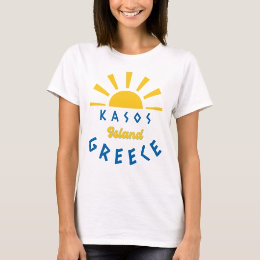 T-shirt Ile de Kasos, Grèce - Sunshine Femmes (Devant)