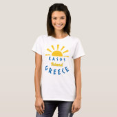 T-shirt Ile de Kasos, Grèce - Sunshine Femmes (Devant entier)