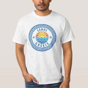 T-shirt Île De Leros, Grèce - Soleil Et Mer