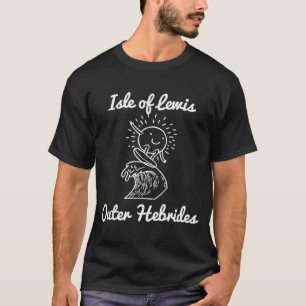 T-shirt Île de Lewis Hébrides Extérieures Écosse Souv de s