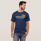 T-shirt Île de Palms Caroline du Sud Soleil Palmiers (Devant entier)