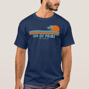 T-shirt Île de Palms Caroline du Sud Soleil Palmiers