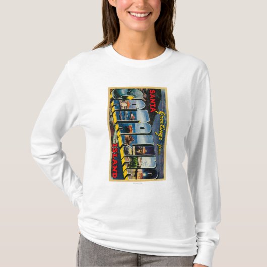 T-shirt Île de Père Noël Catalina, la Californie (Devant)