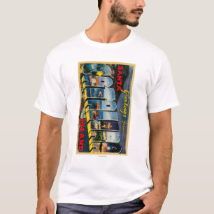 T-shirt Île de Père Noël Catalina, la Californie