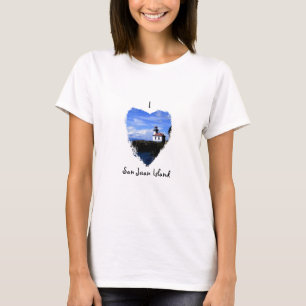 T-shirt Île de San Juan du coeur I