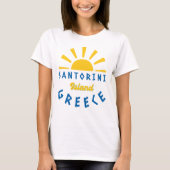 T-shirt Île de Santorin, Grèce - Sunshine Femmes (Devant)