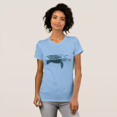 T-shirt Île de tortue (Devant entier)