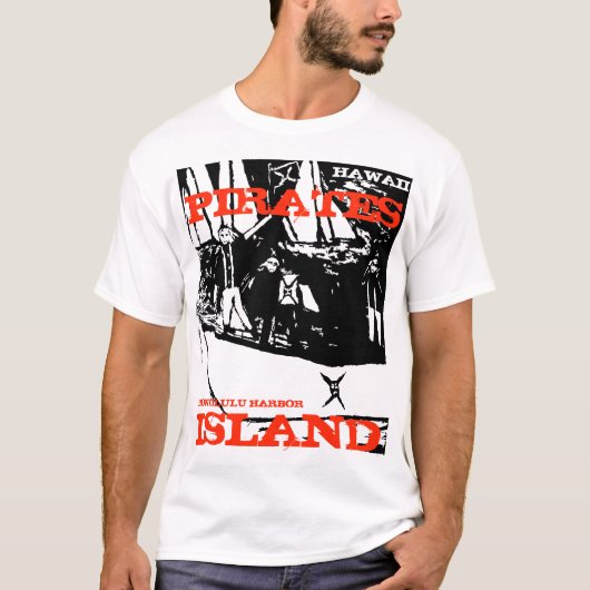 T-SHIRT ÎLE DES PIRATES HONOLULU (Devant)