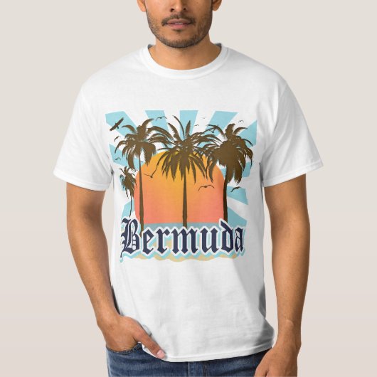 T-shirt Île des souvenirs des Bermudes (Devant)