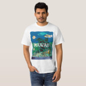 T-shirt Île d'Hawaï Oahu (Devant entier)