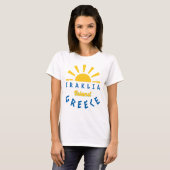 T-shirt Ile d'Iraklia, Grèce - Sunshine Femmes (Devant entier)