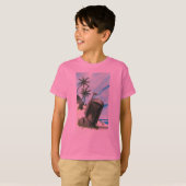 T-shirt "Île du Fett Moai " (Devant entier)