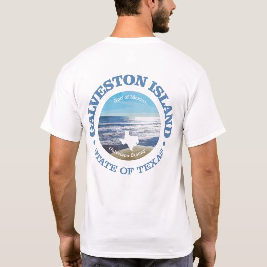 T-shirt Île Galveston (C) (Dos)