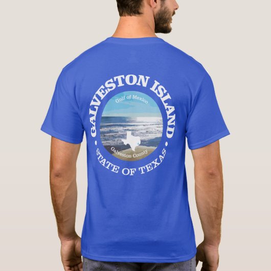 T-shirt Île Galveston (C) (Dos)