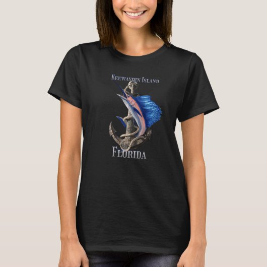 T-shirt Île Keewaydin Floride Espadon Marlin Océan Pê (Devant)