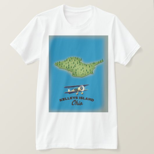 T-shirt Île Kelleys Ohio (Design devant)