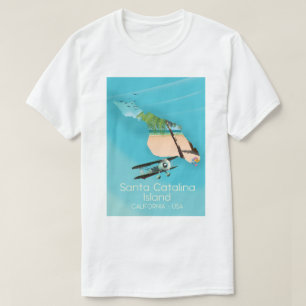 T-shirt Île la Californie Etats-Unis de Père Noël Catalina