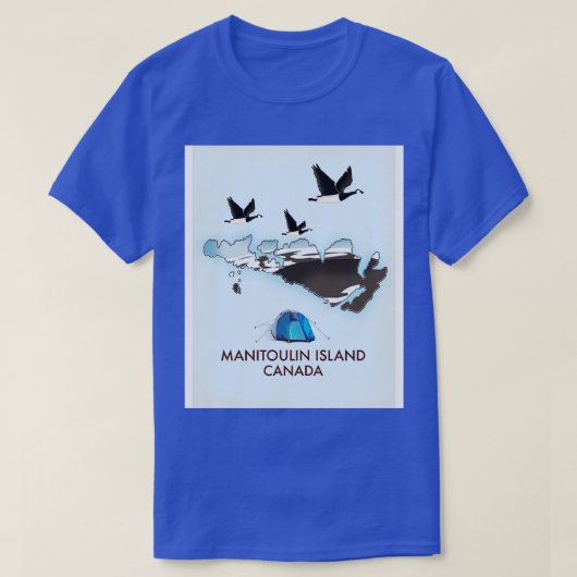 T-shirt Île Manitoulin Canada (Design devant)