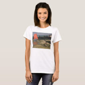 T-shirt Île rouge de voile de Wight (Devant entier)