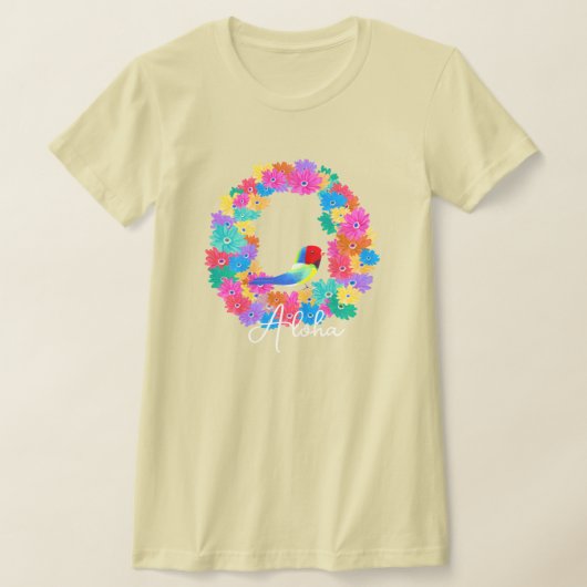 T-shirt Île Rustique Oiseau 'Aloha' (Poser)