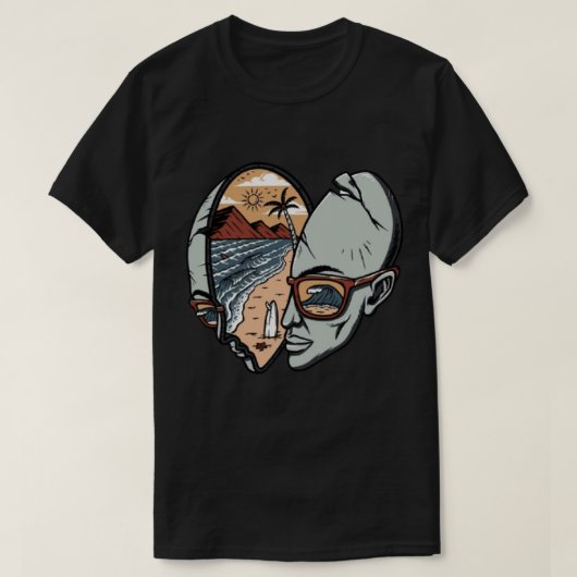 T-shirt Île Skull (Design devant)