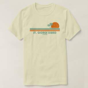 T-shirt Île St. George Floride Soleil Palmiers