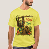 T-shirt Île Time Sloth Tropical Tee (Devant)