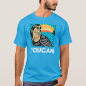 T-shirt île tropicale Toucan (Devant)