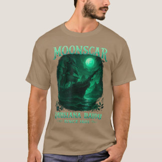 T-shirt Île Zombie Île de la Lune Dessin animé rétro Hallo