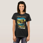 T-shirt Îles anglo-normandes Voyage sur la côte californie (Devant entier)