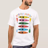 T-shirt Iles Apôtres Rétro Kayak (Devant)