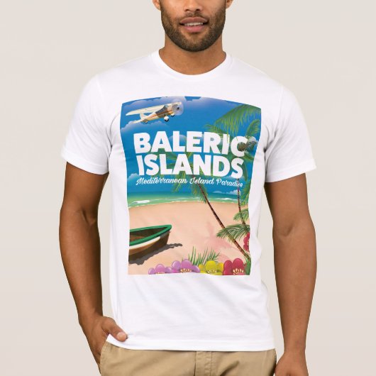 T-shirt îles balériques paradis méditerranéen (Devant)