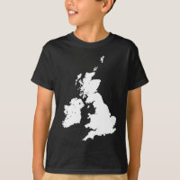Îles britanniques dans le blanc