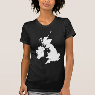 T-shirt Îles britanniques en blanc