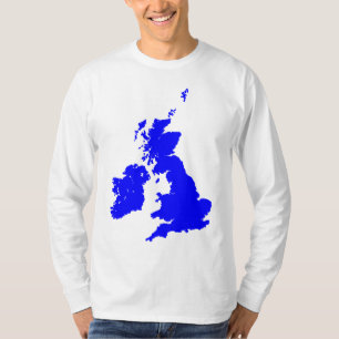 T-shirt Îles britanniques en bleu
