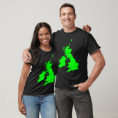 T-shirt Îles britanniques en vert (Unisexe)