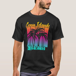 T-shirt Îles Corn vintage Nicaragua