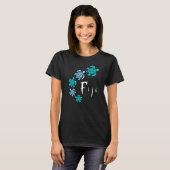 T-shirt Îles Fidji Blue Turtle Fidji (Devant entier)