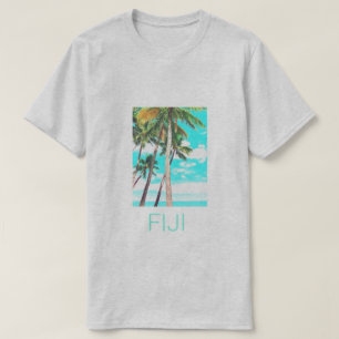 T-shirt Îles Fidji Les cocotiers d'été voyagent