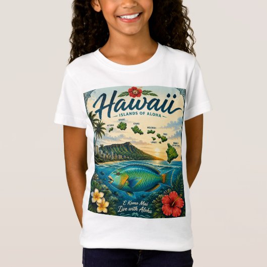 T-Shirt Îles Hawaï (Devant)