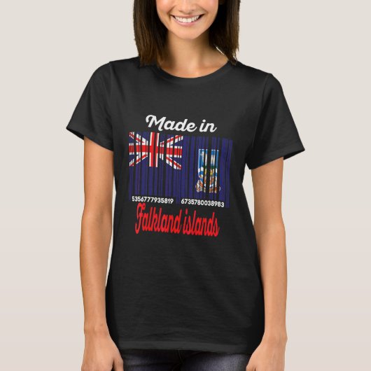 T-shirt Îles Malouines fabriquées (Devant)