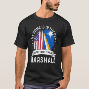 T-shirt Îles Marshall Patriot américain grandit Accueil US