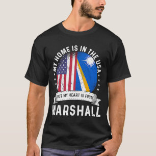 T-shirt Îles Marshall Patriot américain grandit Accueil US