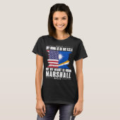 T-shirt Îles Marshall Patriot Américain Grosse Maison Coeu (Devant entier)
